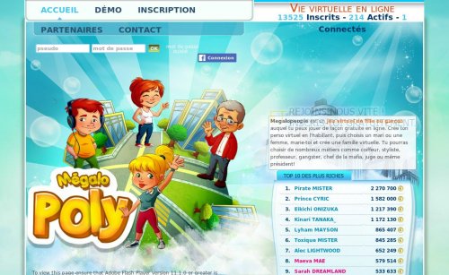 Capture d'�cran du jeu web A Megalo People