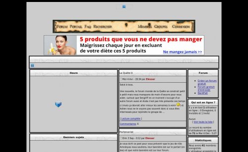 Capture d'�cran du jeu web La Qu&ecirc;te