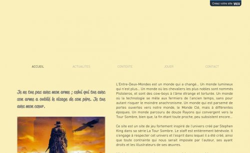 Capture d'�cran du jeu web L'Entre-Deux-Mondes