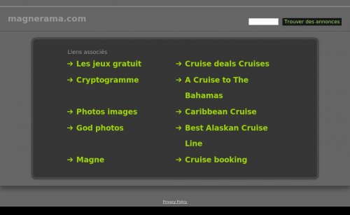 Capture d'�cran du jeu web Magnerama