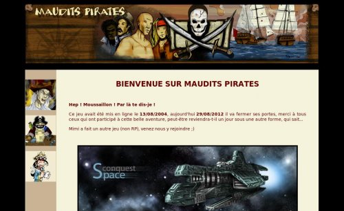 Capture d'�cran du jeu web Maudits-pirates