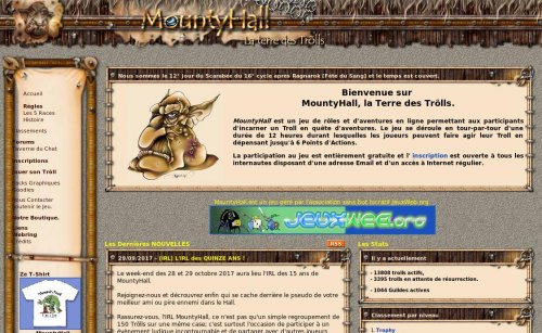 grande copie d'�cran du jeu MountyHall - La Terre des Tr&otilde;lls
