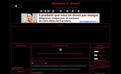 Capture d'�cran du jeu web Necropole 7