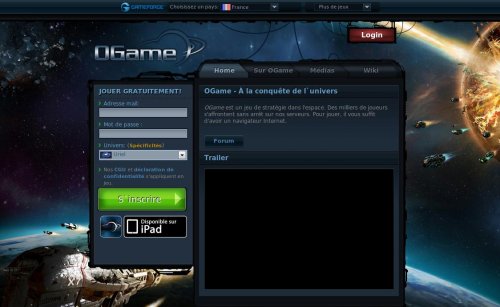 Capture d'�cran du jeu web ogame