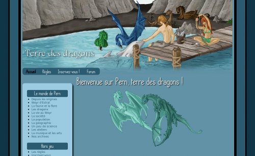 Capture d'�cran du jeu web Terre des dragons