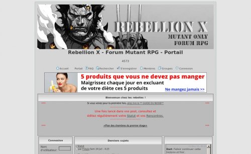 Capture d'�cran du jeu web X3 again ou la renaissance de Rebellion X