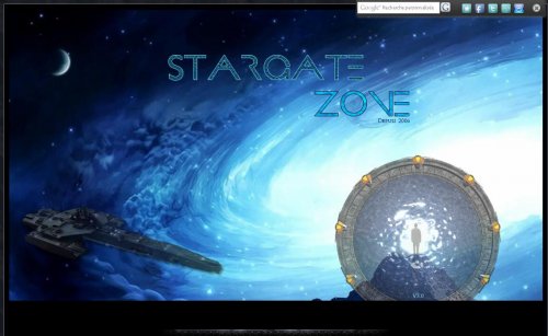 Capture d'�cran du jeu web Stargate Zone