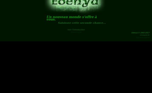 Capture d'�cran du jeu web Edenya