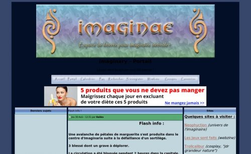 Capture d'�cran du jeu web Imaginary