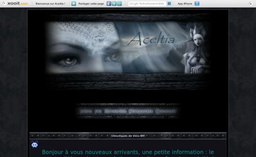 Capture d'�cran du jeu web Aceltia