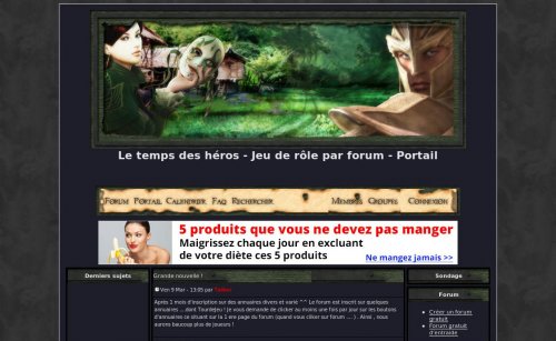 Capture d'�cran du jeu web Barnalia-Le temps des h&eacute;ros