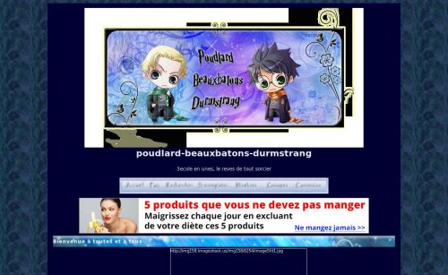 Capture d'�cran du jeu web Poudlard-Beauxbatons