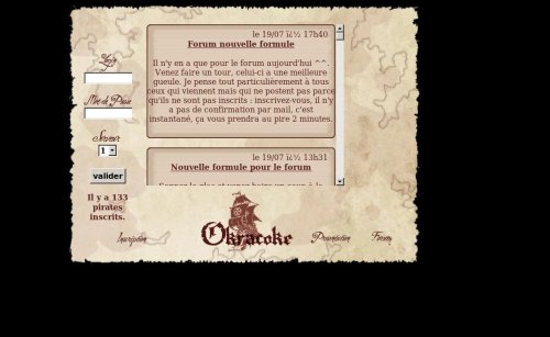 Capture d'�cran du jeu web Okracoke