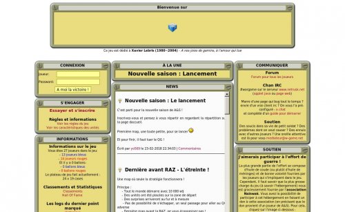 Capture d'�cran du jeu web Assaut et Strat&eacute;gie