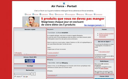 Capture d'�cran du jeu web Air Force