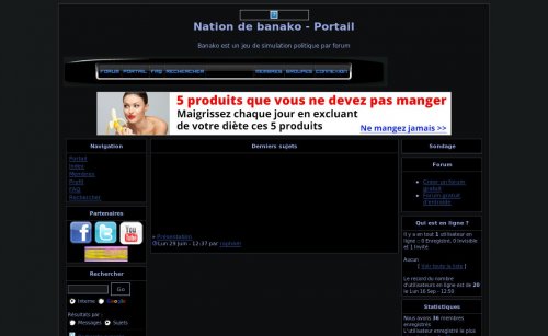 Capture d'�cran du jeu web Banako la nation