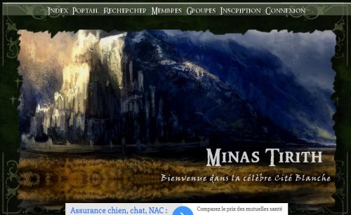Capture d'�cran du jeu web Bienvenue &agrave; Minas Tirith !