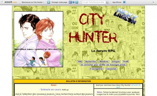 Capture d'�cran du jeu web City Hunter Rp