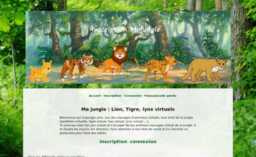 Capture d'�cran du jeu web Elevage de tigre