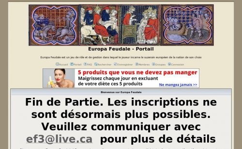 Capture d'�cran du jeu web Europa Feudale