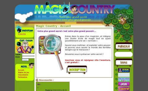 Jeu en ligne alternatif - Magic Country