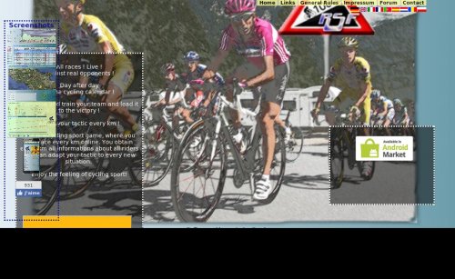 Capture d'�cran du jeu web RSF-Cycling4freaks