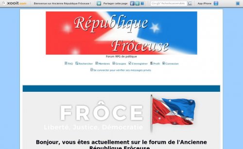 Capture d'�cran du jeu web simulation vie politique fran&ccedil;aise