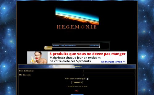 Capture d'�cran du jeu web HEGEMONIE
