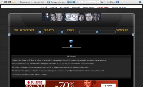 Capture d'�cran du jeu web 24: Le jeu de r&ocirc;le