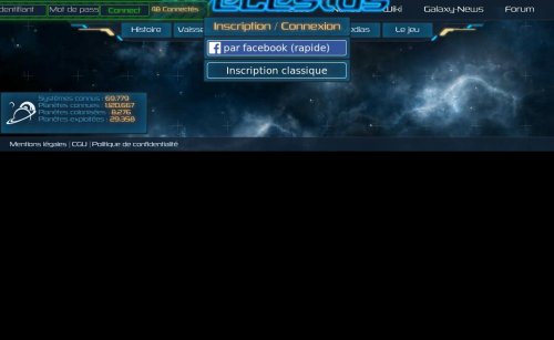 Capture d'�cran du jeu web Celestus