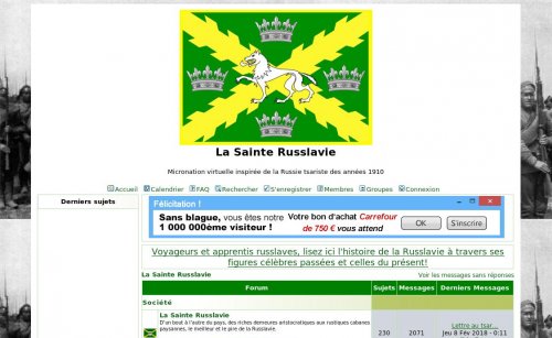 Capture d'�cran du jeu web Sainte-Russlavie