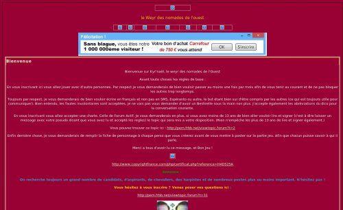 Capture d'�cran du jeu web Les Cieux de Pern