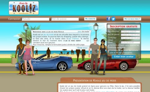 Capture d'�cran du jeu web Kooliz