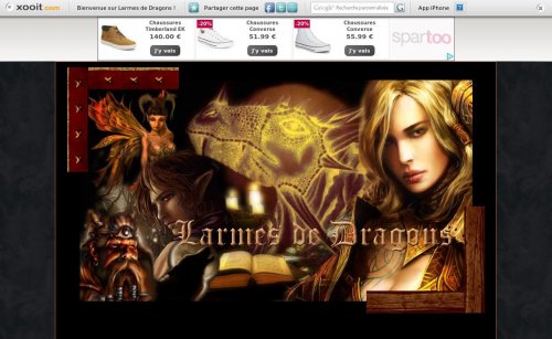 Capture d'�cran du jeu web Larmes de Dragons