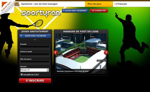 Capture d'�cran du jeu web Sportyran - le manager de foot en ligne