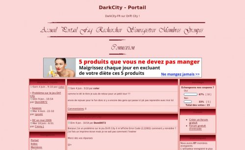 Capture d'�cran du jeu web Dark City
