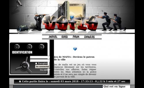 Capture d'�cran du jeu web Jeu de mafia