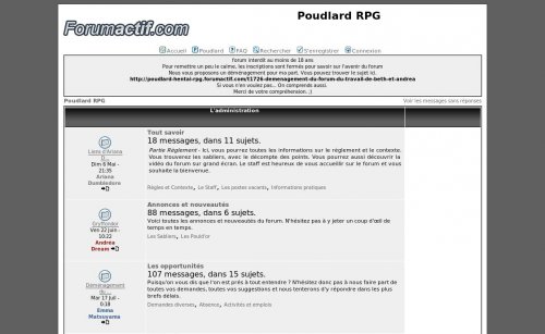 Capture d'�cran du jeu web Poudlard Hentai Rpg