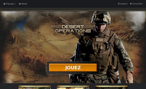 Capture d'�cran du jeu web Desert-Operations