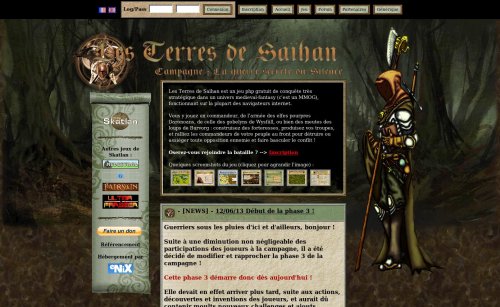 Capture d'�cran du jeu web Les Terres de Sa&iuml;han