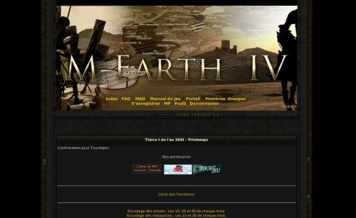 Capture d'�cran du jeu web M-EARTH 3