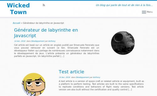 Capture d'�cran du jeu web Wicked Town