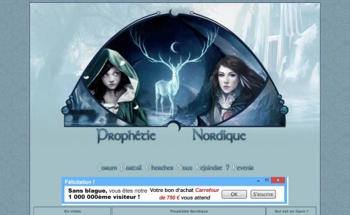 Capture d'�cran du jeu web Proph&eacute;tie Nordique