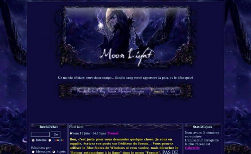 Capture d'�cran du jeu web Moonlight Chronicles