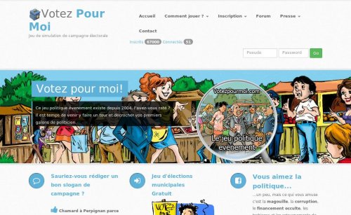 Capture d'�cran du jeu web Votez pour moi
