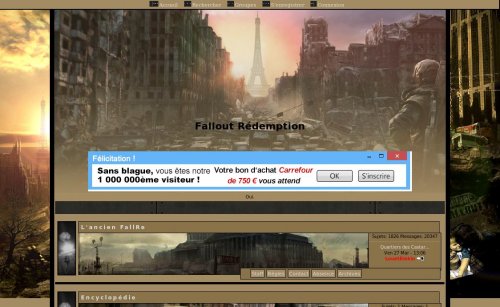 Capture d'�cran du jeu web Fallout Renaissance