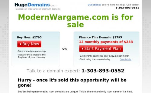 Capture d'�cran du jeu web ModernWar