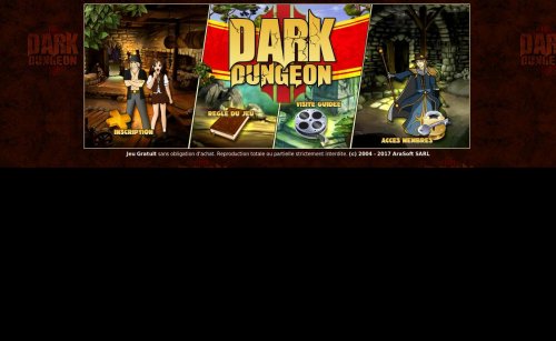 Capture d'�cran du jeu web Dark Dungeon II