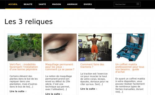 Capture d'�cran du jeu web Les 3 Reliques.