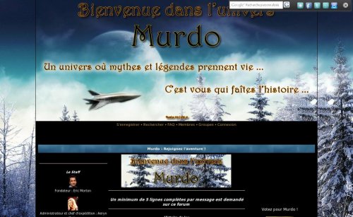 Capture d'�cran du jeu web Murdo : L'univers est sans limite ...